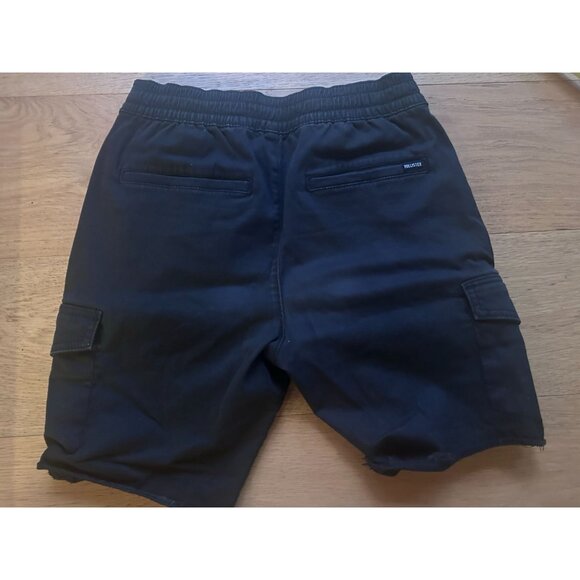 Hollister Shorts Men's XS Advanced Stretch Pull On Raw Hem Jogger 9 Black - Picture 7 of 9